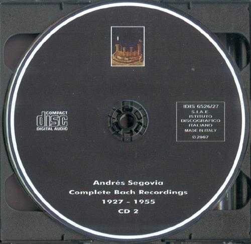【古典吉它】塞戈维亚《1927-1955巴赫完整录音》2CD.2007[FLAC+CUE/整轨]